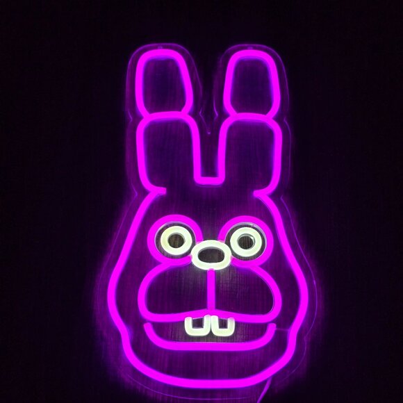 Other - Bonnie the Rabbit Neon Sign from the Five Nights at Freddy's USB 16.1"" x 9.4"